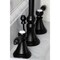 Kingston Brass KS2980TAL Tudor Widespread Bathroom Faucet W/ Brass Pop-Up, Matte Black KS2980TAL - alternate 3
